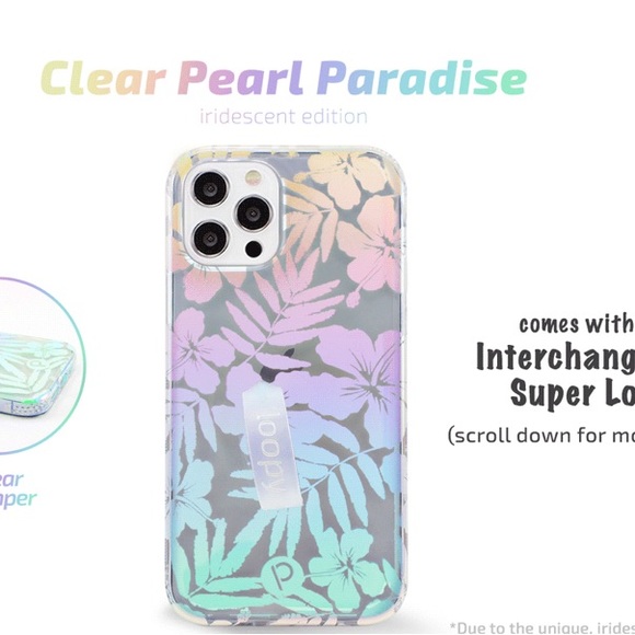 Loopy Case Cell Phones & Accessories Clear Pearl Paradise Loopy